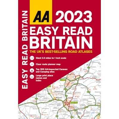 AA Publishing Easy Read Britain 2023 - Publicité AA Publishing Easy Read Britain 2023 - Publicité