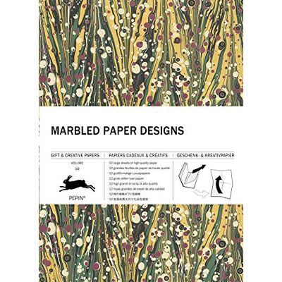 Van Roojen, Pepin Marbled Paper Designs: Gift & Creative Paper Book Vol 102 - Publicité Van Roojen, Pepin Marbled Paper Designs: Gift & Creative Paper Book Vol 102 - Publicité
