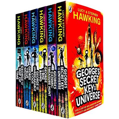 George's Secret Key to the Universe Complete 6 Books Collection Set by Lucy & Stephen Hawking (Secret Key to the Universe, Cosmic Treasure Hunt, Big Bang, Unbreakable Code, Blue Moon & Ship of Time) - Publicité George's Secret Key to the Universe Complete 6 Books Collection Set by Lucy & Stephen Hawking (Secret Key to the Universe, Cosmic Treasure Hunt, Big Bang, Unbreakable Code, Blue Moon & Ship of Time) - Publicité