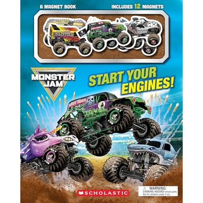 Scholastic Monster Jam: Start Your Engines! A Magnet Book - Publicité Scholastic Monster Jam: Start Your Engines! A Magnet Book - Publicité