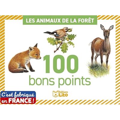 XXX Boite de 100 bons points Les animaux forêt - Publicité XXX Boite de 100 bons points Les animaux forêt - Publicité