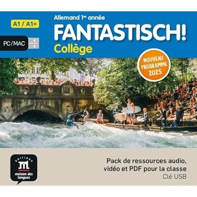 Collectif Fantastisch 1ere année Programme 2025 Clé USB avec vidéos/audios - Publicité Collectif Fantastisch 1ere année Programme 2025 Clé USB avec vidéos/audios - Publicité