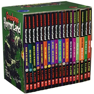 RL STINE GOOSEBUMPS HORROR LAND SET 18 BOOKS - Publicité RL STINE GOOSEBUMPS HORROR LAND SET 18 BOOKS - Publicité