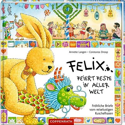 Langen, Annette Felix feiert Feste in aller Welt: Fröhliche Briefe vom reiselustigen Kuschelhasen - Publicité Langen, Annette Felix feiert Feste in aller Welt: Fröhliche Briefe vom reiselustigen Kuschelhasen - Publicité