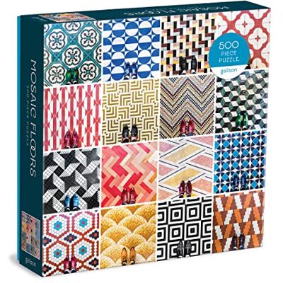 Galison 9780735369368 Mosaic Floors 500 Piece Puzzle - Publicité Galison 9780735369368 Mosaic Floors 500 Piece Puzzle - Publicité