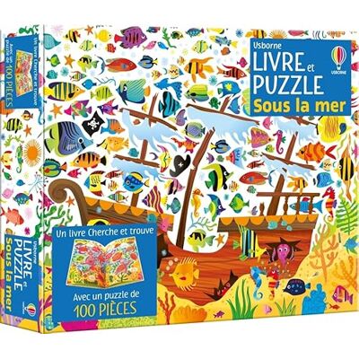 Usborne Sous la mer Coffret livre et puzzle Dès 5 ans - Publicité Usborne Sous la mer Coffret livre et puzzle Dès 5 ans - Publicité