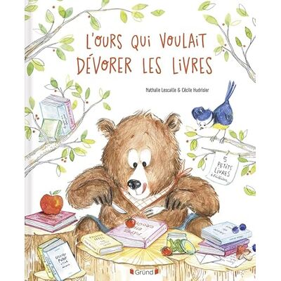Lescaille, Nathalie L'ours qui voulait dévorer les livres Album jeunesse Dès 3 ans - Publicité Lescaille, Nathalie L'ours qui voulait dévorer les livres Album jeunesse Dès 3 ans - Publicité