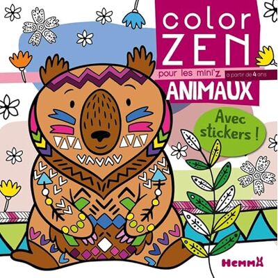 Color Zen pour les Mini'z – Animaux – Livre de coloriage détente – dès 4 ans - Publicité Color Zen pour les Mini'z – Animaux – Livre de coloriage détente – dès 4 ans - Publicité