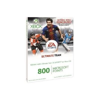 Carte Xbox Live 800 Microsoft points FIFA Ultimate Team - Publicité Carte Xbox Live 800 Microsoft points FIFA Ultimate Team - Publicité