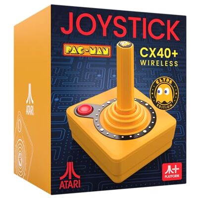 Atari Pac-Man CX-40+ Joystick sans fil Orange - Publicité Atari Pac-Man CX-40+ Joystick sans fil Orange - Publicité