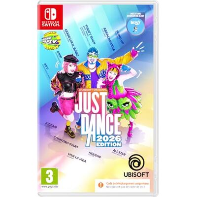 Ubisoft JUST DANCE 2026 CODE IN BOX FRA SWITCH - Publicité Ubisoft JUST DANCE 2026 CODE IN BOX FRA SWITCH - Publicité