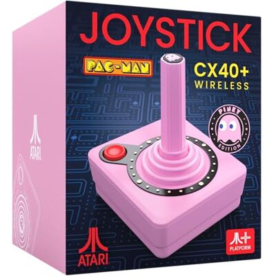 Atari Pac-Man CX-40+ Joystick sans fil Rose - Publicité Atari Pac-Man CX-40+ Joystick sans fil Rose - Publicité