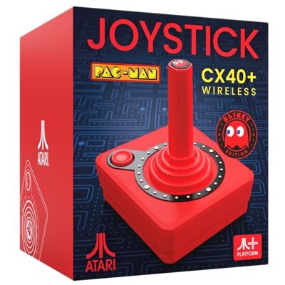 Atari Pac-Man CX-40+ Joystick sans fil Rouge - Publicité Atari Pac-Man CX-40+ Joystick sans fil Rouge - Publicité