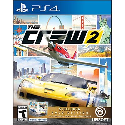 Ubisoft The Crew 2 Steelbook Gold Edition for PlayStation 4 - Publicité Ubisoft The Crew 2 Steelbook Gold Edition for PlayStation 4 - Publicité