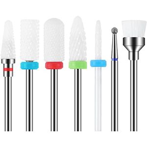 Maquita 7Pcs Céramique forets à ongles Set Professionnel Supprimer Gel Acrylique Cuticule Acrylique Carbure de Diamant Foret À Ongles Outils pour Manucure Pédicure Accueil Utiliser - Publicité Maquita 7Pcs Céramique forets à ongles Set Professionnel Supprimer Gel Acrylique Cuticule Acrylique Carbure de Diamant Foret À Ongles Outils pour Manucure Pédicure Accueil Utiliser - Publicité