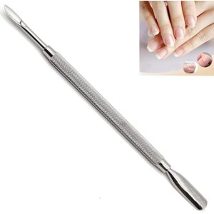 AFTREN Outil poussoir à cuticules en métal double face pour manucure et pédicure, dissolvant de cuticules de qualité professionnelle J2 bord incurvé en acier inoxydable - Publicité AFTREN Outil poussoir à cuticules en métal double face pour manucure et pédicure, dissolvant de cuticules de qualité professionnelle J2 bord incurvé en acier inoxydable - Publicité