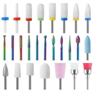 mobumeia 26 Pièces Embouts Céramiques Forets à Ongles Bits Diamant Set Professionnel Supprimer Gel Acrylique Cuticule de Céramique Lime Pour la Maison, le Salon, la Manucure et la Pédicure - Publicité mobumeia 26 Pièces Embouts Céramiques Forets à Ongles Bits Diamant Set Professionnel Supprimer Gel Acrylique Cuticule de Céramique Lime Pour la Maison, le Salon, la Manucure et la Pédicure - Publicité