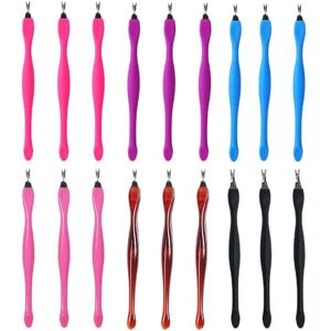 Lmyzcbzl Cuticule à Ongles Fourches, 18 Pcs Cuticules Trimmer Pusher, Double Tête Pousseurs Cuticulaires, Nail Art Fourche, pour Manucure - Publicité Lmyzcbzl Cuticule à Ongles Fourches, 18 Pcs Cuticules Trimmer Pusher, Double Tête Pousseurs Cuticulaires, Nail Art Fourche, pour Manucure - Publicité