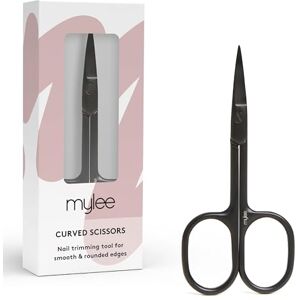 MYLEE Ciseaux à ongles professionnels élégants noirs mats en acier inoxydable pour coupe de précision et bords lisses et arrondis - Publicité MYLEE Ciseaux à ongles professionnels élégants noirs mats en acier inoxydable pour coupe de précision et bords lisses et arrondis - Publicité