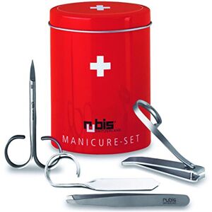 Rubis 1k450 Set manucure 4 pièces, en boîte décorée (coupe-ongles, ciseaux à envies, pince à épiler, lime verre) - Publicité Rubis 1k450 Set manucure 4 pièces, en boîte décorée (coupe-ongles, ciseaux à envies, pince à épiler, lime verre) - Publicité