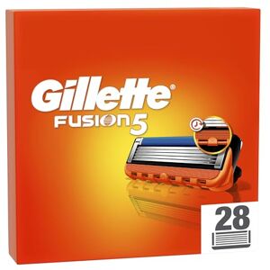 Gillette Recharges De Rasoir Fusion5 Pour Hommes, Pack De 28, AUTHENTIQUES, Cartouches Avec Bande Lubrifiante Et 5 Lames Pour Un Rasage Manuel Efficace, Compatibles Avec Les Manches De La Série Fusion - Publicité Gillette Recharges De Rasoir Fusion5 Pour Hommes, Pack De 28, AUTHENTIQUES, Cartouches Avec Bande Lubrifiante Et 5 Lames Pour Un Rasage Manuel Efficace, Compatibles Avec Les Manches De La Série Fusion - Publicité