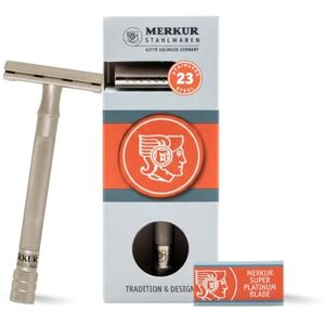 MERKUR Rasoir en acier inoxydable 23 en acier inoxydable satiné mat Rasoir de qualité supérieure en trois parties avec coupe droite Peigne fermé Idéal pour le rasage humide Fabriqué en - Publicité MERKUR Rasoir en acier inoxydable 23 en acier inoxydable satiné mat Rasoir de qualité supérieure en trois parties avec coupe droite Peigne fermé Idéal pour le rasage humide Fabriqué en - Publicité