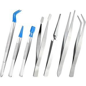 KEORHEZ 7 Pièces Pinces de Précision en Acier Inoxydable Antistatique ESD, 3 Pinces à Embouts en Caoutchouc, 4 Brucelles (Droite, Plate, Courbée, Croisée) pour Électronique, Artisanat, Beauté, Pose de Cils - Publicité KEORHEZ 7 Pièces Pinces de Précision en Acier Inoxydable Antistatique ESD, 3 Pinces à Embouts en Caoutchouc, 4 Brucelles (Droite, Plate, Courbée, Croisée) pour Électronique, Artisanat, Beauté, Pose de Cils - Publicité