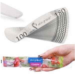 ABA GROUP Limes a Ongles Set Kit Ongle Limes a Ongles Professionnelle Slim (2mm) 25 Pcs Onglerie Materiel Professionnel Accessoire Ongle – Grit 100/180 Forme Demi-lune - Publicité ABA GROUP Limes a Ongles Set Kit Ongle Limes a Ongles Professionnelle Slim (2mm) 25 Pcs Onglerie Materiel Professionnel Accessoire Ongle – Grit 100/180 Forme Demi-lune - Publicité
