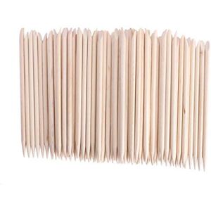 ARZER 100pcs ongles bois bâton art design cuticule poussoir remover soins de manucure de haute qualité - Publicité ARZER 100pcs ongles bois bâton art design cuticule poussoir remover soins de manucure de haute qualité - Publicité