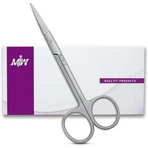 MJW Ciseaux à ongles professionnels pour femmes – Ciseaux de manucure et de cuticules pour les ongles des mains et des pieds, les sourcils et les soins du visage, en acier inoxydable droit - Publicité MJW Ciseaux à ongles professionnels pour femmes – Ciseaux de manucure et de cuticules pour les ongles des mains et des pieds, les sourcils et les soins du visage, en acier inoxydable droit - Publicité