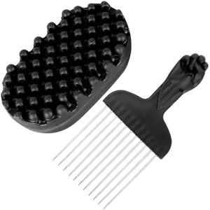 OAOSDH 1 Peigne De Coiffage Permanent Noir Et 1 Peigne D'Insertion D'Aiguille En Acier, Éponge En Silicone Souple Ne Raye Pas, Compact, Outil De Soin Des Cheveux Tressé Sale Pour La Maison. Publicité OAOSDH 1 Peigne De Coiffage Permanent Noir Et 1 Peigne D'Insertion D'Aiguille En Acier, Éponge En Silicone Souple Ne Raye Pas, Compact, Outil De Soin Des Cheveux Tressé Sale Pour La Maison. Publicité