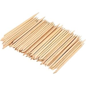 Lillyvale Lot de 100 bâtonnets en bois orange pour repousser et supprimer les cuticules Outil de manucure - Publicité Lillyvale Lot de 100 bâtonnets en bois orange pour repousser et supprimer les cuticules Outil de manucure - Publicité