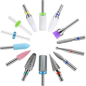 Homeet 7pcs Ceramique Embouts de Ponceuse à Ongles Professionnel Kit Manucure Fraises Polissage de Sécurité, pour Manucure et Pédicure pour Enlever Gel Vernis Semi Permanent des Ongles Pédicures - Publicité Homeet 7pcs Ceramique Embouts de Ponceuse à Ongles Professionnel Kit Manucure Fraises Polissage de Sécurité, pour Manucure et Pédicure pour Enlever Gel Vernis Semi Permanent des Ongles Pédicures - Publicité