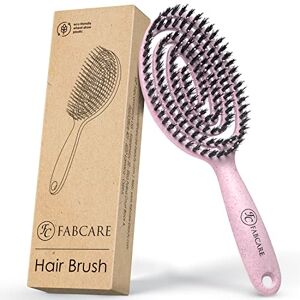 FABCARE Brosse Cheveux Poil Sanglier Accessoire Démêlant Innovant à Double Ressort Spirale Produit Magique Sans Douleur pour Styling Professionnel et Douceur Quotidienne (Rose) - Publicité FABCARE Brosse Cheveux Poil Sanglier Accessoire Démêlant Innovant à Double Ressort Spirale Produit Magique Sans Douleur pour Styling Professionnel et Douceur Quotidienne (Rose) - Publicité