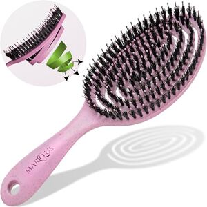 marQus Brosse Cheveux avec Poil de Sanglier Double Ressort Spirale Sans Tirer Magique Démêlante Pro - Publicité marQus Brosse Cheveux avec Poil de Sanglier Double Ressort Spirale Sans Tirer Magique Démêlante Pro - Publicité
