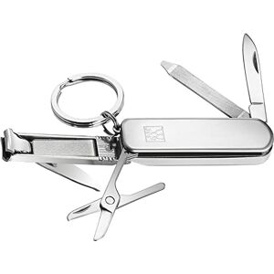 ZWILLING Narzędzie wielofunkcyjne do manicure i pedicure (brelok z nożyczkami do paznokci, obcinaczką i pilnikiem do paznokci), srebrne, 60 mm - Publicité ZWILLING Narzędzie wielofunkcyjne do manicure i pedicure (brelok z nożyczkami do paznokci, obcinaczką i pilnikiem do paznokci), srebrne, 60 mm - Publicité