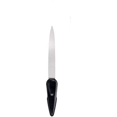 Edge SS-404 Made in Japan Lime à ongles multifonction incurvée Lime à ongles en acier inoxydable avec manche en plastique Affûtée à la main au Japon Face grossière & face fine - Publicité Edge SS-404 Made in Japan Lime à ongles multifonction incurvée Lime à ongles en acier inoxydable avec manche en plastique Affûtée à la main au Japon Face grossière & face fine - Publicité
