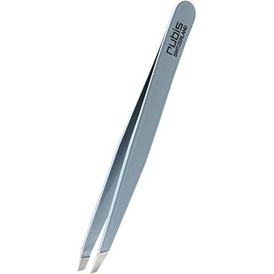 Rubis Pince à épiler en acier inoxydable bleu clair inclinée, fine et pointue pince a epiler professionnelle pour les sourcils - Publicité Rubis Pince à épiler en acier inoxydable bleu clair inclinée, fine et pointue pince a epiler professionnelle pour les sourcils - Publicité