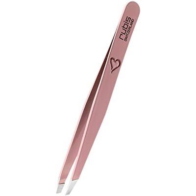 Rubis Pince à épiler en silhouette de cœur rose inclinée, fine et pointue pince a epiler professionnelle pour les sourcils - Publicité Rubis Pince à épiler en silhouette de cœur rose inclinée, fine et pointue pince a epiler professionnelle pour les sourcils - Publicité