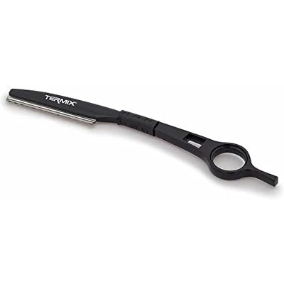 Termix Rasoir à effiler professionnel, accessoire pour la coupe et l’effilage, lames interchangeables en acier inoxydable de qualité supérieure, noir - Publicité Termix Rasoir à effiler professionnel, accessoire pour la coupe et l’effilage, lames interchangeables en acier inoxydable de qualité supérieure, noir - Publicité