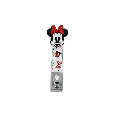 Disney MICKEY & MINNIE Coupe-ongles décoré MINNIE MOUSE en acier inoxydable Idéal pour manucure parfaite Design silicone Minnie Produit Officiel - Publicité Disney MICKEY & MINNIE Coupe-ongles décoré MINNIE MOUSE en acier inoxydable Idéal pour manucure parfaite Design silicone Minnie Produit Officiel - Publicité