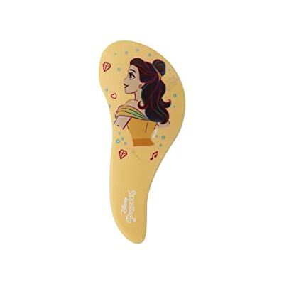 Disney Princesses Brosse à Cheveux Démêlante format poche BELLE Princess Tous types de cheveux Produit Officiel - Publicité Disney Princesses Brosse à Cheveux Démêlante format poche BELLE Princess Tous types de cheveux Produit Officiel - Publicité