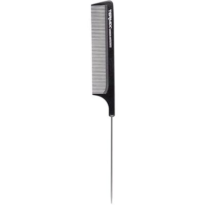 Termix Peigne professionnel en carbone à queue en métal pour mèches et coiffures, en fibre de grande résistance et durabilité, antistatique et résistant aux hautes températures - Publicité Termix Peigne professionnel en carbone à queue en métal pour mèches et coiffures, en fibre de grande résistance et durabilité, antistatique et résistant aux hautes températures - Publicité