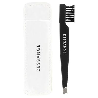 Dessange Pince a Epiler Brosse a Sourcil Utilisation 2 en 1 Pochette de rangement Pince a Epiler Biseauté Poils Courts Accessoire Beauté - Publicité Dessange Pince a Epiler Brosse a Sourcil Utilisation 2 en 1 Pochette de rangement Pince a Epiler Biseauté Poils Courts Accessoire Beauté - Publicité