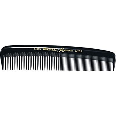 Hercules 600-602 Peigne à cheveux professionnel en caoutchouc naturel avec 2 dents grossières et fines 15 cm - Publicité Hercules 600-602 Peigne à cheveux professionnel en caoutchouc naturel avec 2 dents grossières et fines 15 cm - Publicité