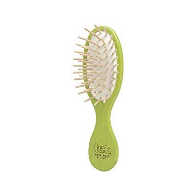 TEK Brosse Ovale Vert Format Mini Douce sur la peau et les cheveux - Publicité TEK Brosse Ovale Vert Format Mini Douce sur la peau et les cheveux - Publicité