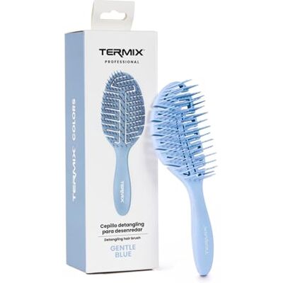Termix Brosse Démêlante Professionnelle pour Démêler – Bleu Doux, Brosse Anti-Traction pour Tous Types de Cheveux, Secs ou Humides, Corps Flexible et Séchage Rapide, Cheveux Brillants. Publicité Termix Brosse Démêlante Professionnelle pour Démêler – Bleu Doux, Brosse Anti-Traction pour Tous Types de Cheveux, Secs ou Humides, Corps Flexible et Séchage Rapide, Cheveux Brillants. Publicité