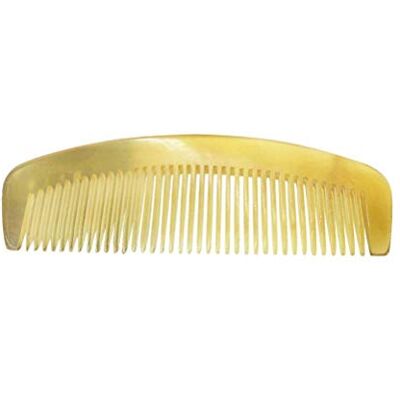 FRCOLOR Peigne à cheveux en corne de bœuf naturel antistatique peigne portable sans poignée pour prévenir la perte de cheveux chez les hommes (14cm) - Publicité FRCOLOR Peigne à cheveux en corne de bœuf naturel antistatique peigne portable sans poignée pour prévenir la perte de cheveux chez les hommes (14cm) - Publicité