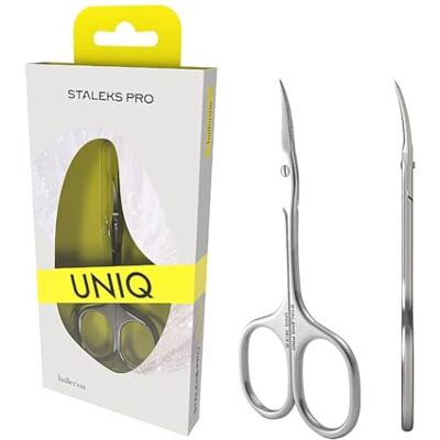 Staleks Pro Ciseaux à cuticules professionnels en acier inoxydable Ballerine UNIQ SQ-10/3 - Publicité Staleks Pro Ciseaux à cuticules professionnels en acier inoxydable Ballerine UNIQ SQ-10/3 - Publicité