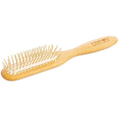 remos professional body care REMOS Brosse à cheveux pneumatique étroite avec pointes en bois de hêtre -plein poils - Publicité remos professional body care REMOS Brosse à cheveux pneumatique étroite avec pointes en bois de hêtre -plein poils - Publicité